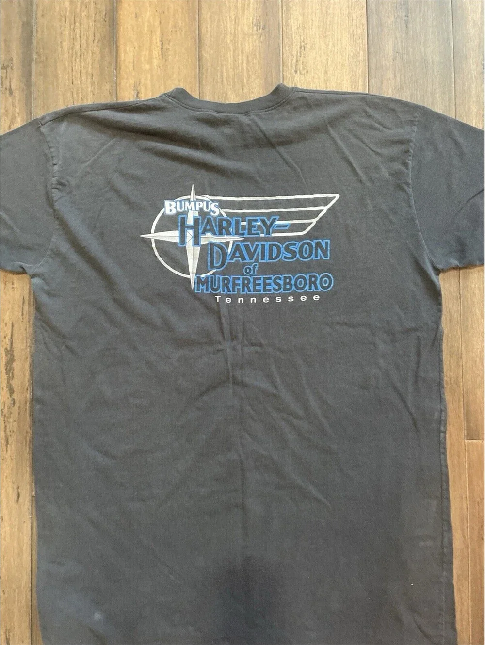 Harley Davidson tShirt 4XL Gray Harley of Murfreesboro TN Chest 55” 35” Long